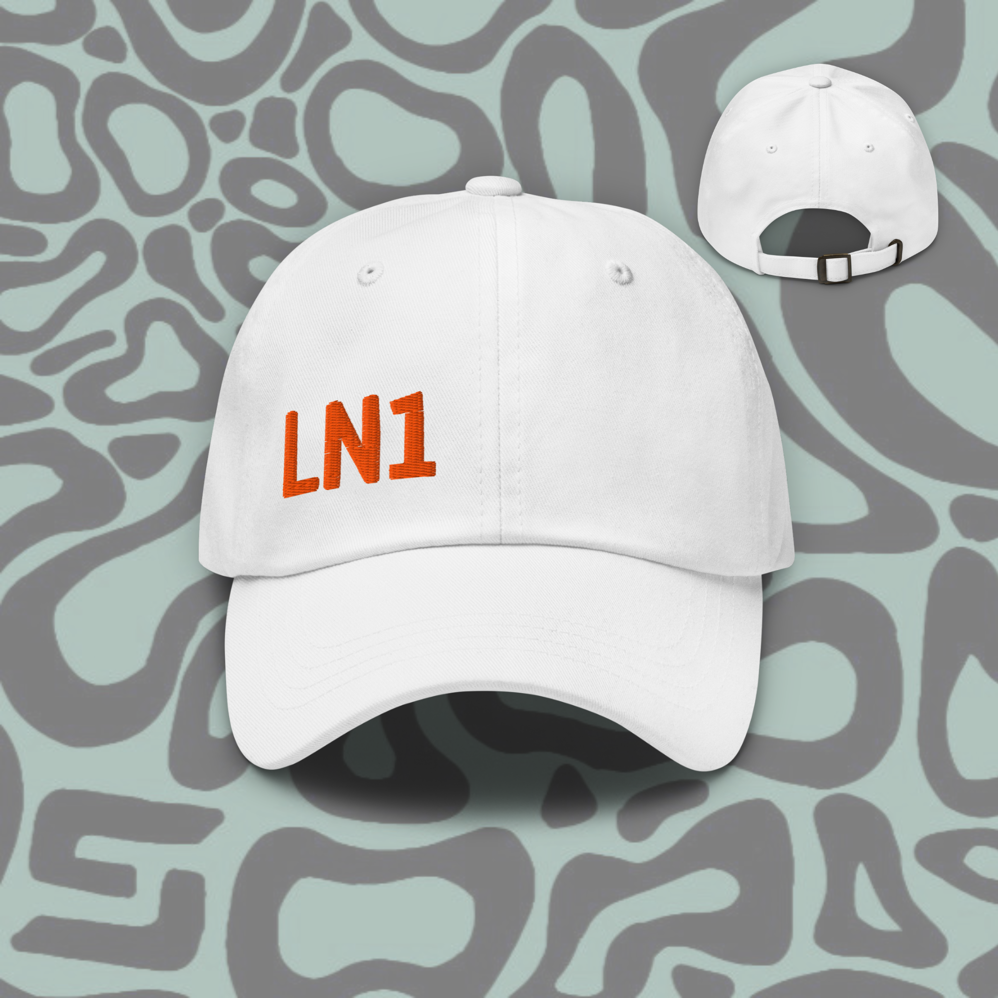 LN1 Inspired Motorsport Dad Hat – Orange Embroidered Racing Cap