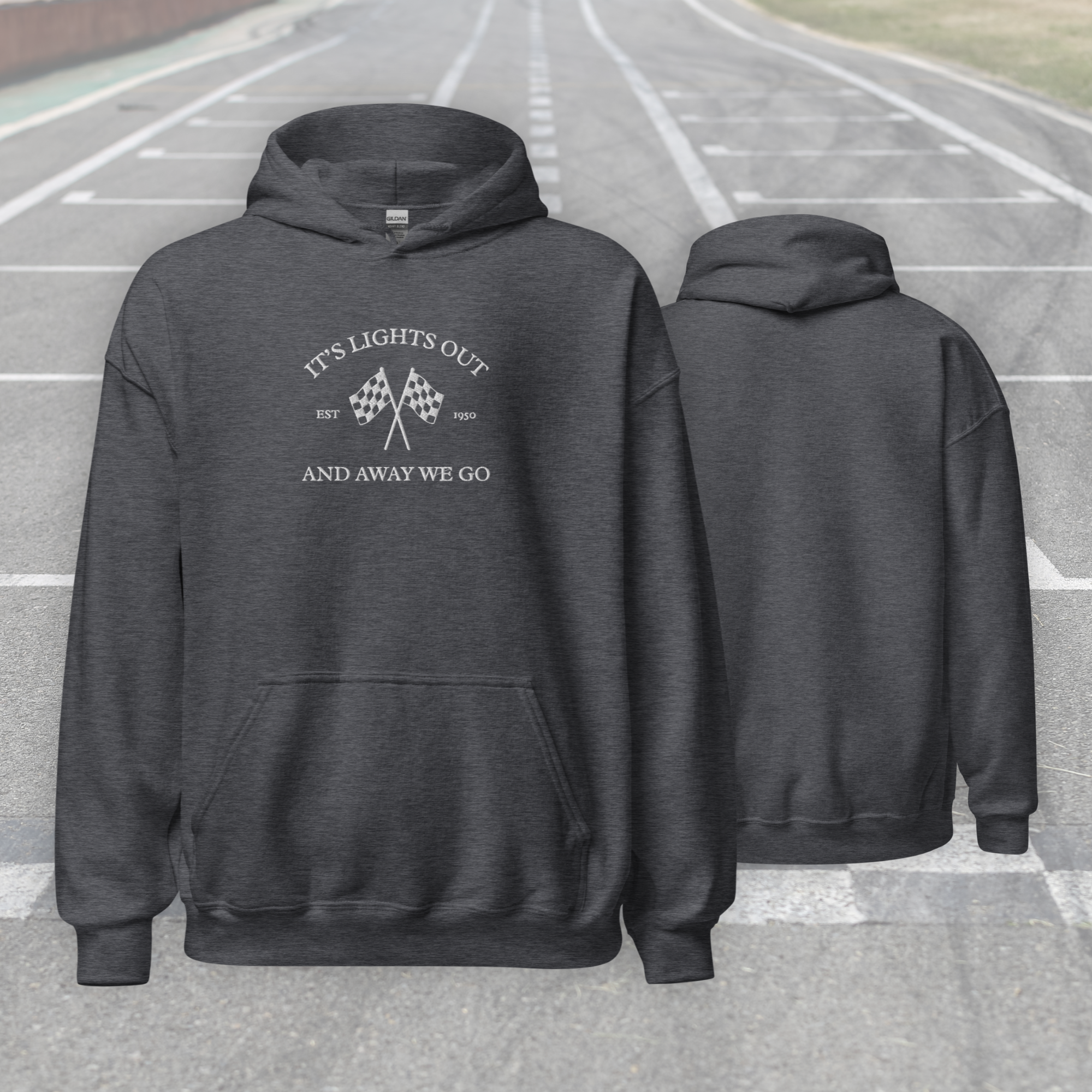 Formula 1 hoodie. It's lights out and away we go. 