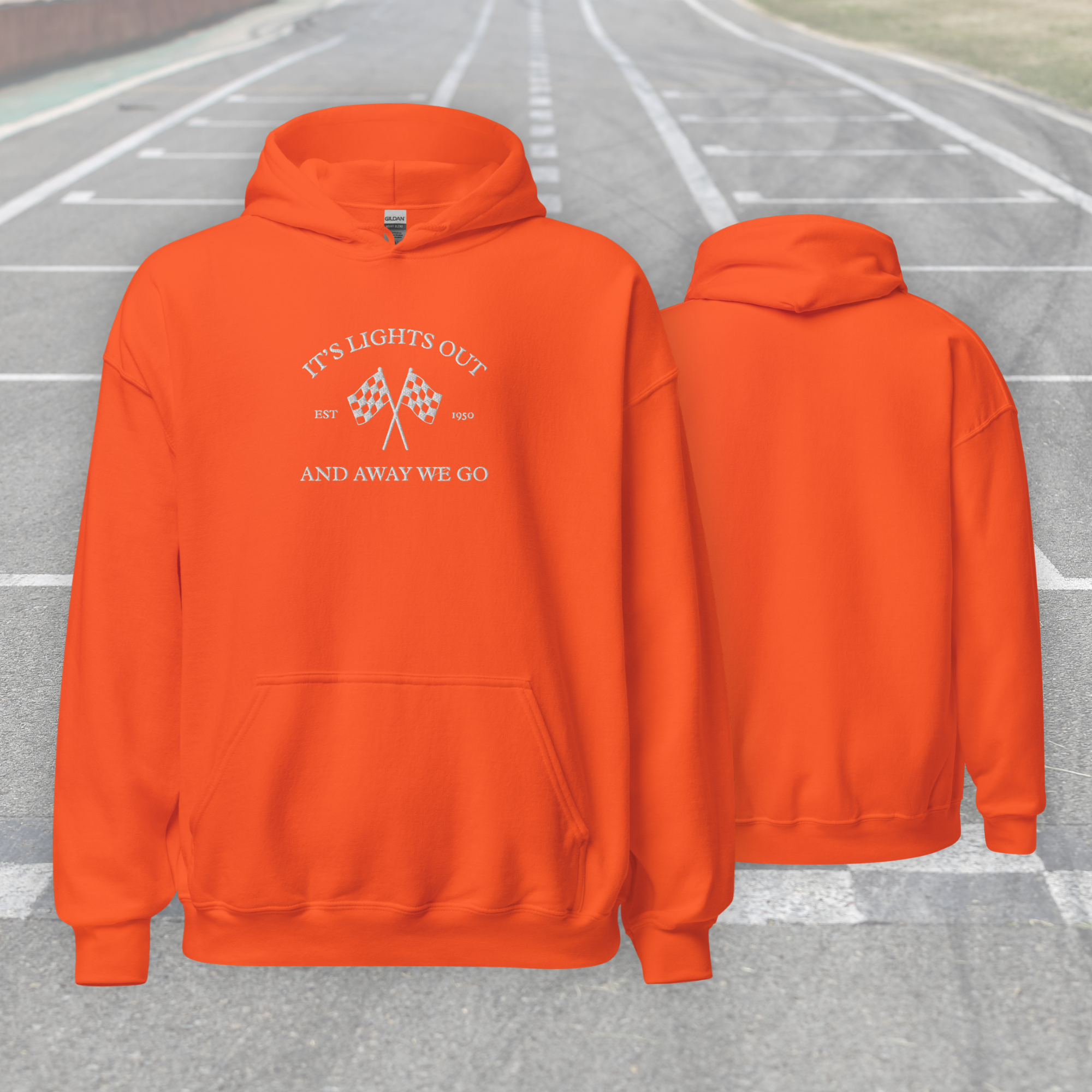 Formula 1 hoodie. It's lights out and away we go. 