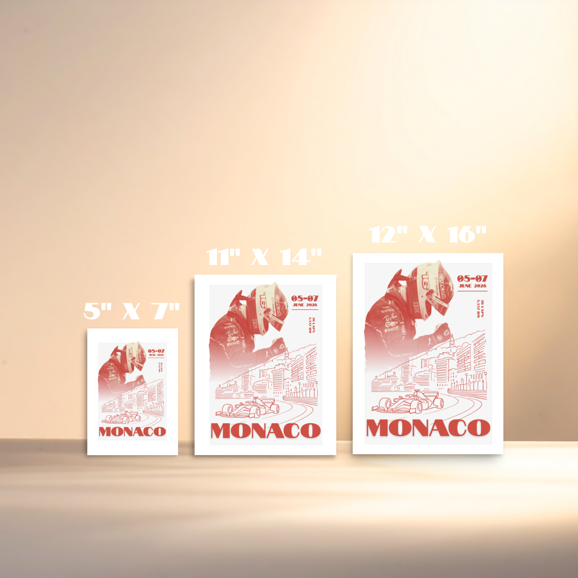 Monaco Grand Prix 2026 Poster – Monte Carlo Formula Racing Wall Art