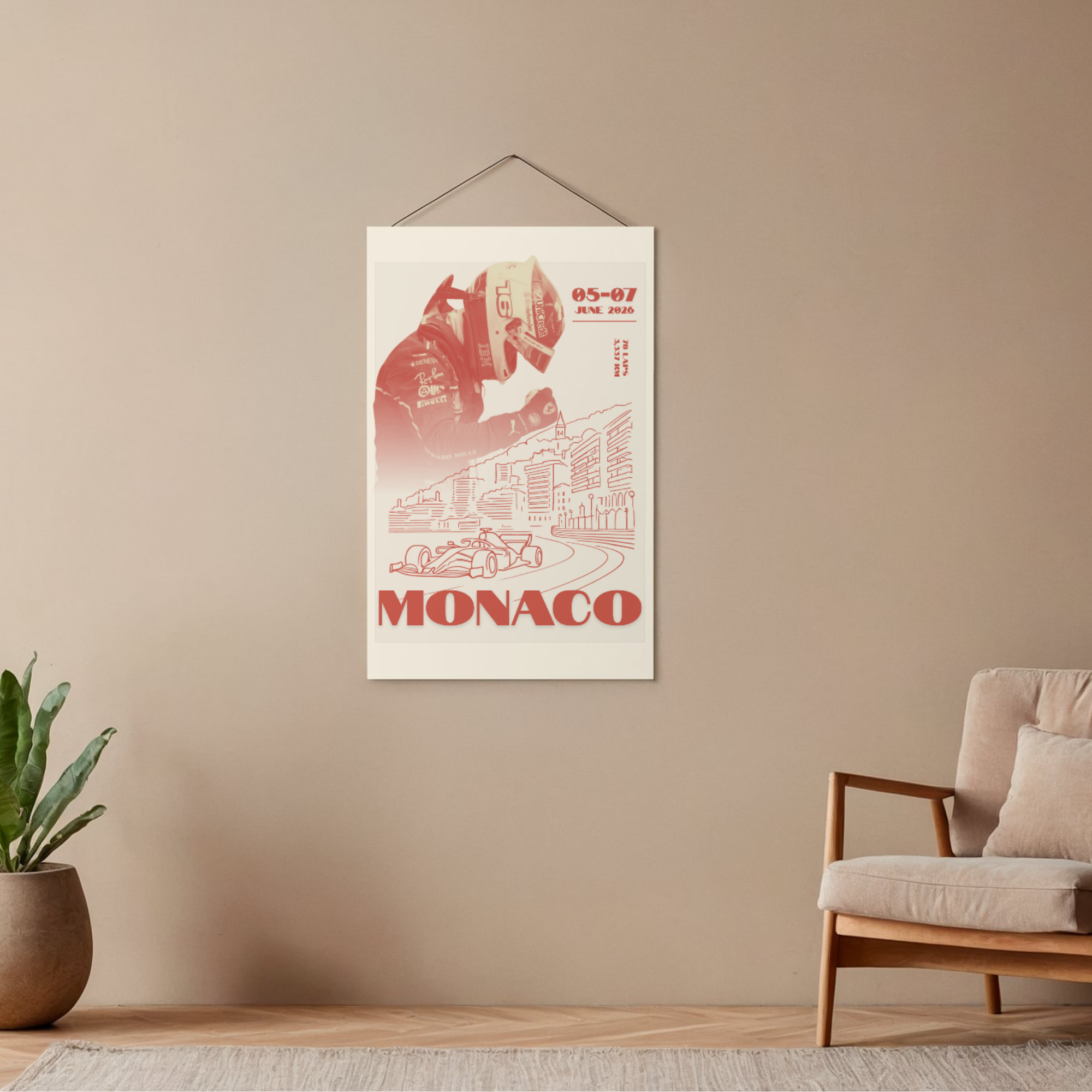 Monaco Grand Prix 2026 Poster – Monte Carlo Formula Racing Wall Art