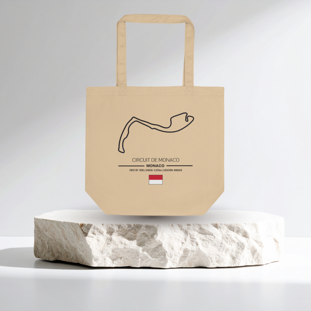 Circuit Of Monaco F1 Tote Bag – Organic Cotton Racing Tote