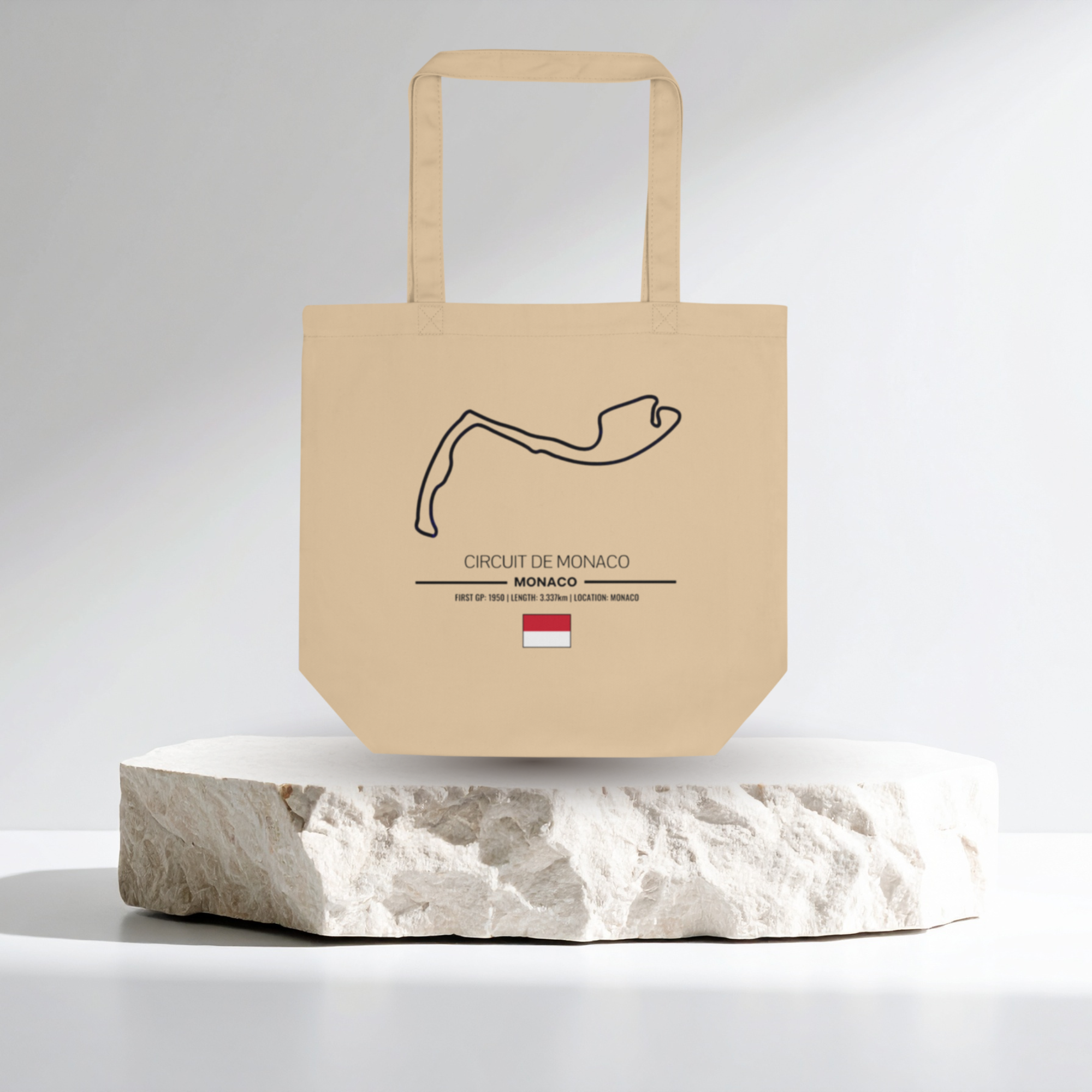 Circuit Of Monaco F1 Tote Bag – Organic Cotton Racing Tote